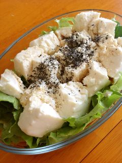 豆腐サラダ 粉チーズがけ-レシピのメイン写真