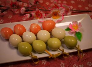 お花見弁当に♡うずらで三色団子-レシピのメイン写真