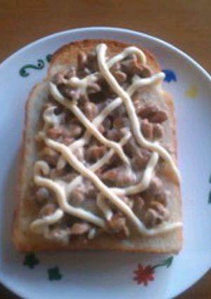 一度はお試しあれ。納豆トースト♪-レシピのメイン写真