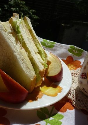 りんごとクリームチーズのサンドイッチ☆-レシピのメイン写真