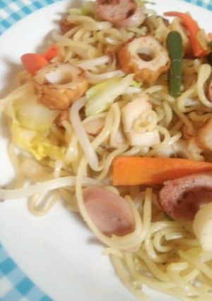 ♪魚肉ソーセージで塩焼きそば-レシピのメイン写真