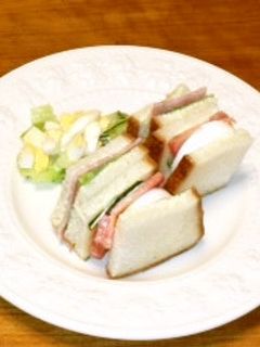 甘めのマヨネーズでサンドイッチ-レシピのメイン写真