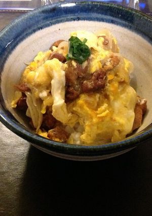 お昼ごはん：簡単・缶詰め・焼き鳥親子丼-レシピのメイン写真