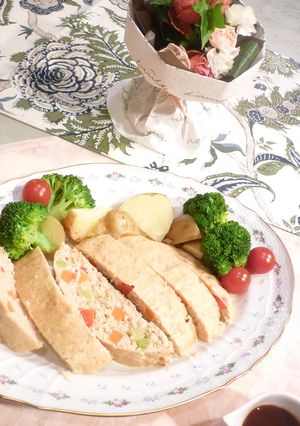 鶏むね肉でミートローフ-レシピのメイン写真