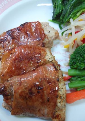 メイン　豚肉の生ハム巻き！-レシピのメイン写真