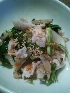 菊いもと蒸し鶏の和え物-レシピのメイン写真