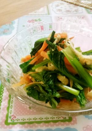 春爛漫～小松菜おひたし(からし醤油)-レシピのメイン写真