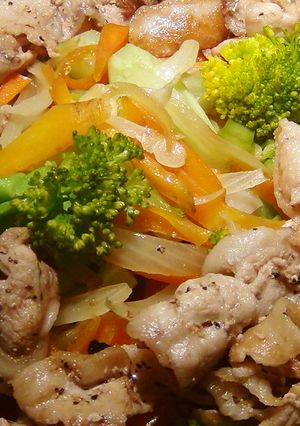 豚コマで☆簡単☆豪華に見える？！野菜炒め-レシピのメイン写真
