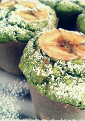 米粉de抹茶風ﾊﾞﾅﾅｶｯﾌﾟｹｰｷ-レシピのメイン写真