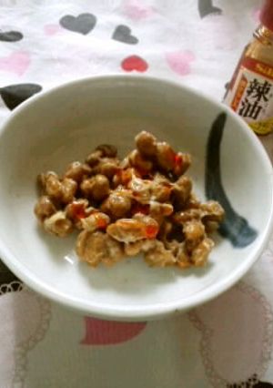 いつもあなたと：ん？納豆にラー油？！-レシピのメイン写真