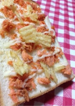 鮭フレークトースト♪-レシピのメイン写真
