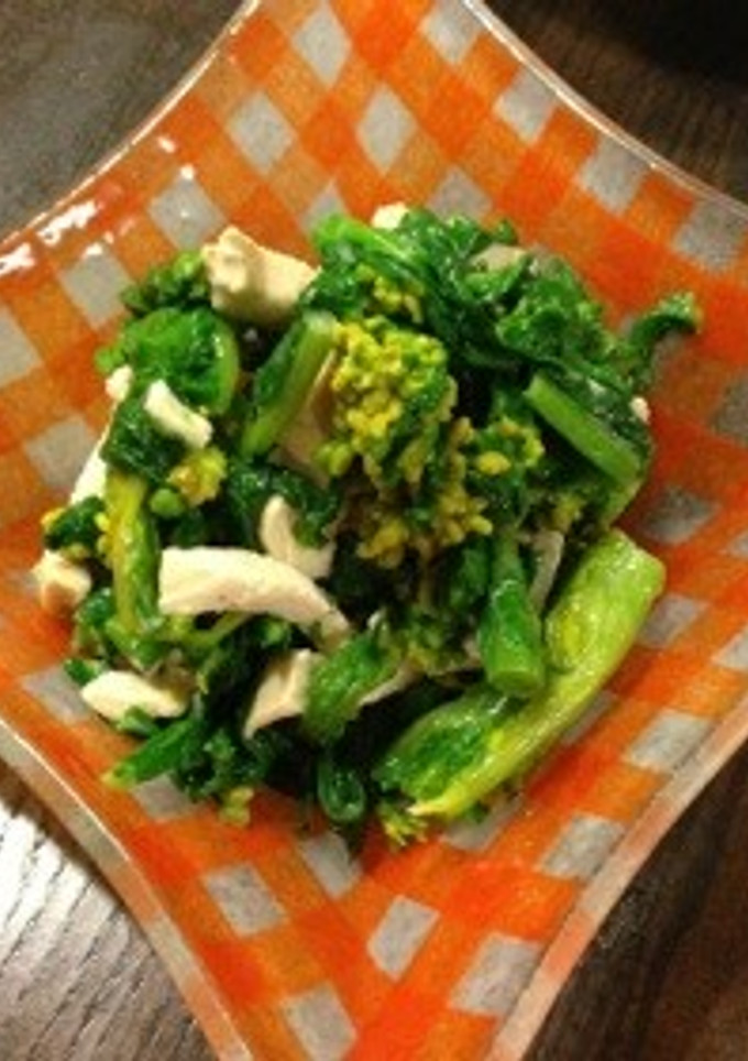 菜の花と鶏胸肉のからしマヨ和え❁-レシピのメイン写真