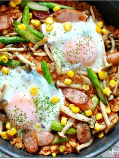 スモーク風味ケチャップライスのパエリア-レシピのメイン写真
