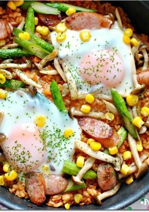 スモーク風味ケチャップライスのパエリア-レシピのメイン写真