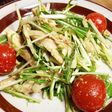 茹で鶏と水菜のゴマサラダ
