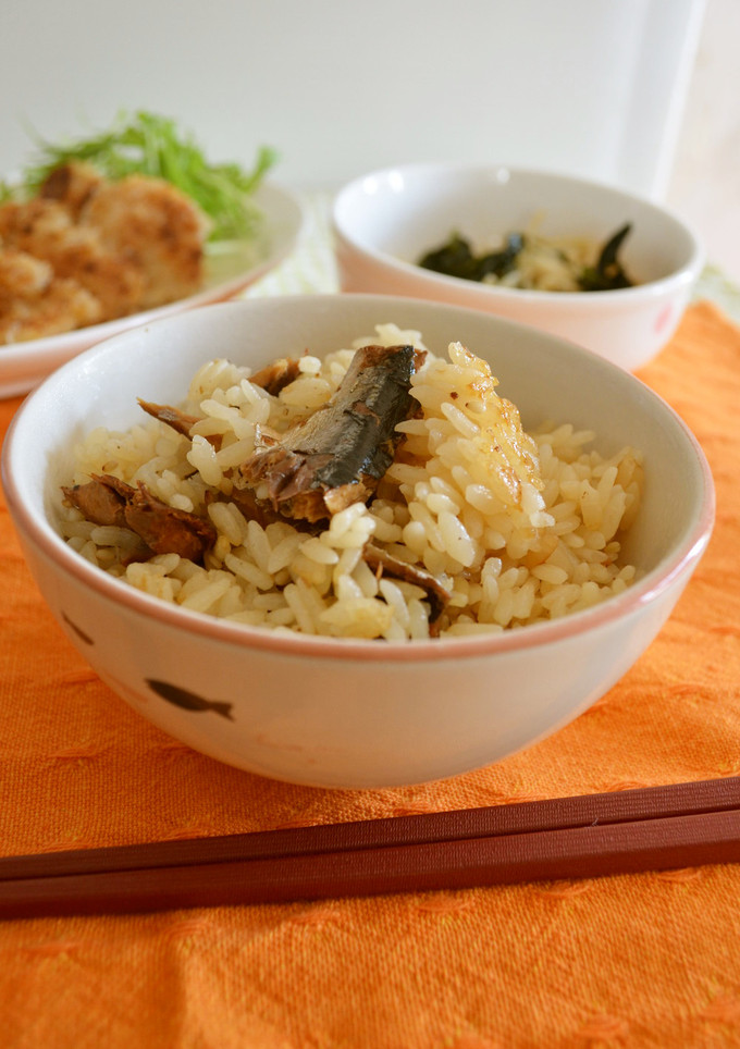 ◆缶詰で♬秋刀魚とごまの炊き込み御飯-レシピのメイン写真