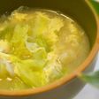春キャベツと卵のすいとんお味噌汁