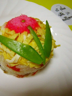 お花見に可愛い♥プチ五目寿司ケーキ-レシピのメイン写真