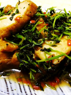 簡単！厚揚げ豆苗の旨煮-レシピのメイン写真