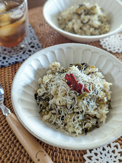 福岡名物◆じゃこたっぷり高菜ライス-レシピのメイン写真