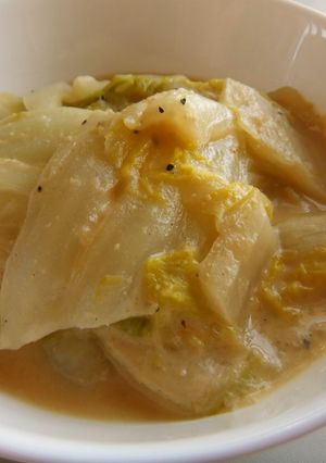 簡単ヘルシー!白菜の味噌マヨ煮込み!-レシピのメイン写真