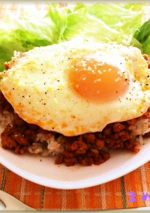 ✤簡単✤豚挽き肉のワンプレートランチ-レシピのメイン写真