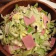 簡単☆春キャベツとハムの塩昆布マヨサラダ