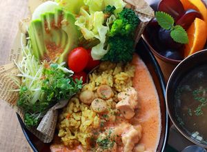 カレーピラフ♡チキントマトクリーム添え-レシピのメイン写真