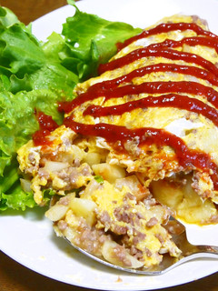 ポテトとミンチのオムレツ-レシピのメイン写真