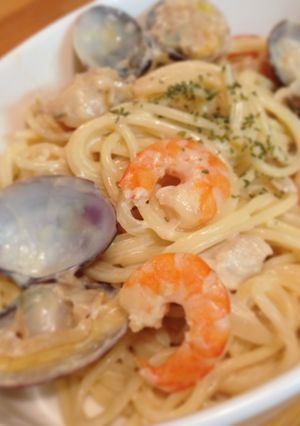 ✩*シーフードのクリームパスタ*✩-レシピのメイン写真