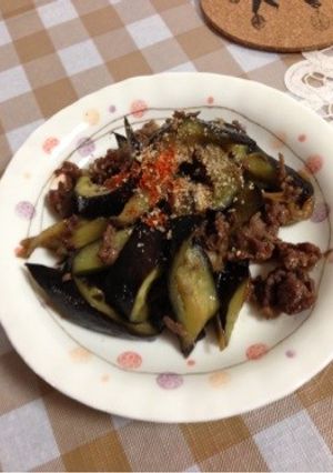 牛肉のしぐれ煮で☆楽ちんナス炒め-レシピのメイン写真