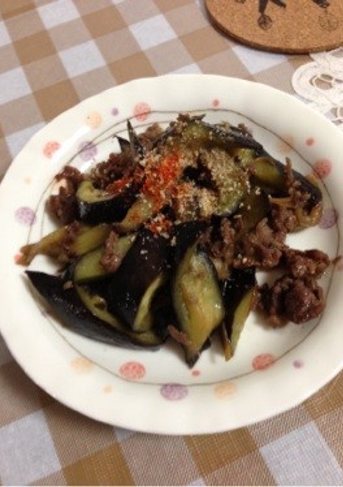 牛肉のしぐれ煮で☆楽ちんナス炒め-レシピのメイン写真
