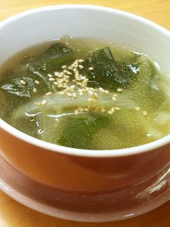 わかめと玉ねぎの中華スープ-レシピのメイン写真