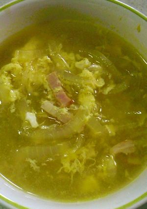 ほんのりカレー風味の玉子スープ-レシピのメイン写真