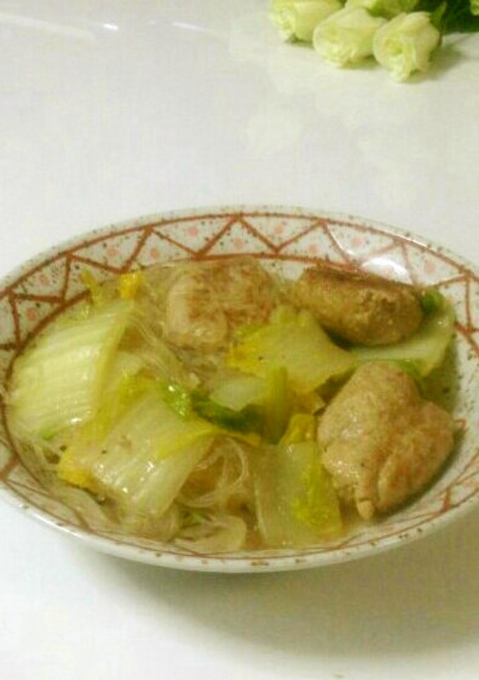 簡単！白菜と春雨の中華風肉団子-レシピのメイン写真