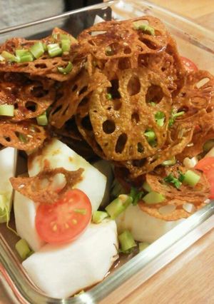 《加賀れんこん農家》蓮根チップスサラダ-レシピのメイン写真