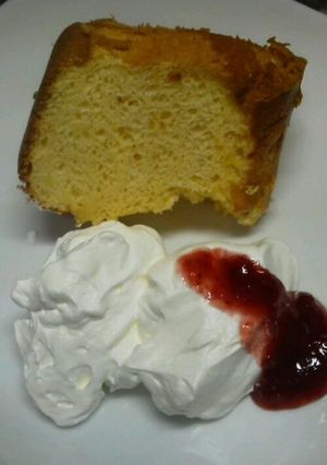 ゆず茶でシフォンケーキ-レシピのメイン写真