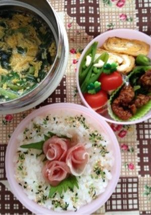 お弁当 ♡ 春弁 花弁 ♡ *✲ﾟ*｡-レシピのメイン写真