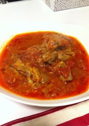 レンジ圧力鍋で鶏肉のトマト煮-レシピのメイン写真