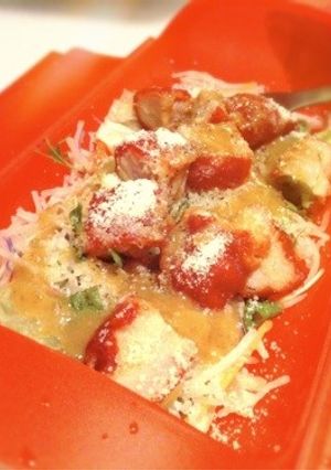 コンビニ野菜でチキン温サラダ-レシピのメイン写真