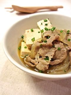 豚肉&玉ねぎで…肉豆腐…-レシピのメイン写真