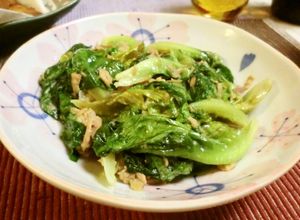 簡単！サラダ菜とシーチキン炒め-レシピのメイン写真