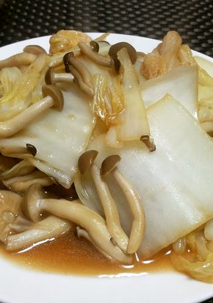 白菜としめじの中華風炒め-レシピのメイン写真