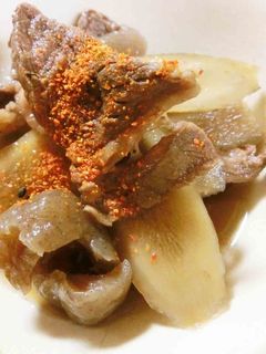 ごぼうと牛肉の煮物-レシピのメイン写真
