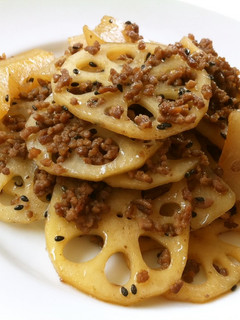 免疫力UP!レンコンとひき肉の炒め物☆-レシピのメイン写真