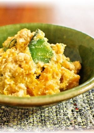 かぼちゃのゴマ風味白和え-レシピのメイン写真