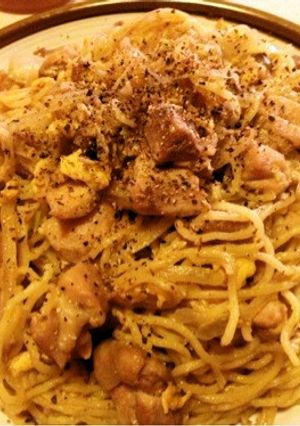 仲良し親子のガーリックバター醤油焼きそば-レシピのメイン写真
