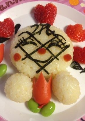 キャラ弁アンパンマンのメロンパンナちゃん-レシピのメイン写真