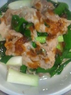 簡単!わけぎと豚肉の酒蒸し-レシピのメイン写真