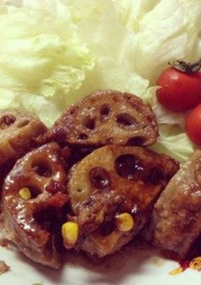 蓮根のはさみ焼き-レシピのメイン写真